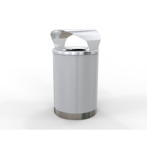 London Bin Covered Top - Stainless Steel - Steel Sides