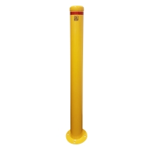 115mm Steel Bollards - Yellow (Base Plate)