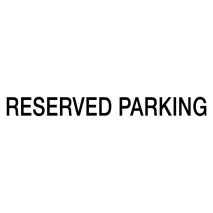 Wheel Stop Signs - Reserved Parking