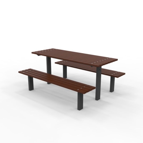 Woodville Setting with Benches - In-Ground - Merbau Hardwood