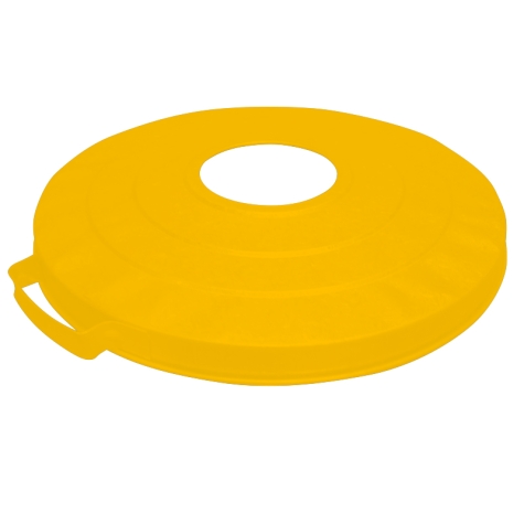 55L Lid with hole - Powder Coated - Yellow