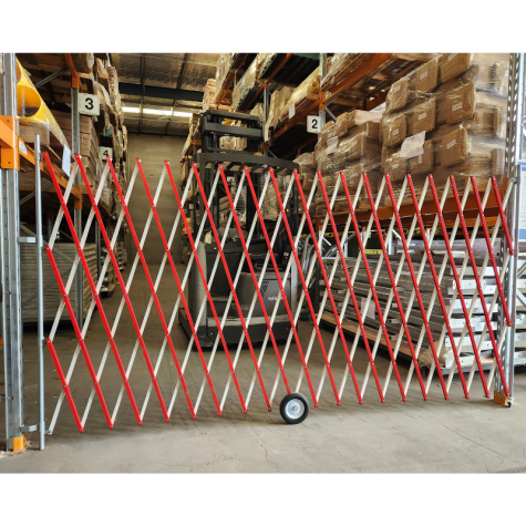 Wall- or Racking-Mount Expanding Barriers