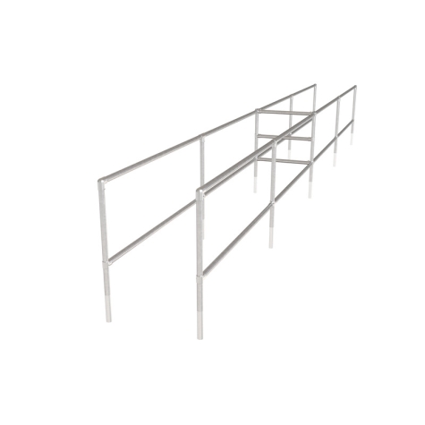 Trolley Bay Back-to-Back - Single Bay (Galvanised)