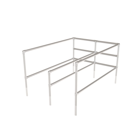 Trolley Bay Half Size - Double Bay (Galvanised)