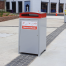 Athens Bin Enclosure - Curved Cover (Red Chute) - General Waste Signage