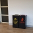 Prague Bin 80L Open Top - Black - Landfill & Recycling