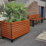 Barcelona Planter (Large) & Woodville Seat (In-Ground)