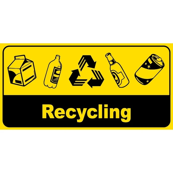 Bin Recycling Sign