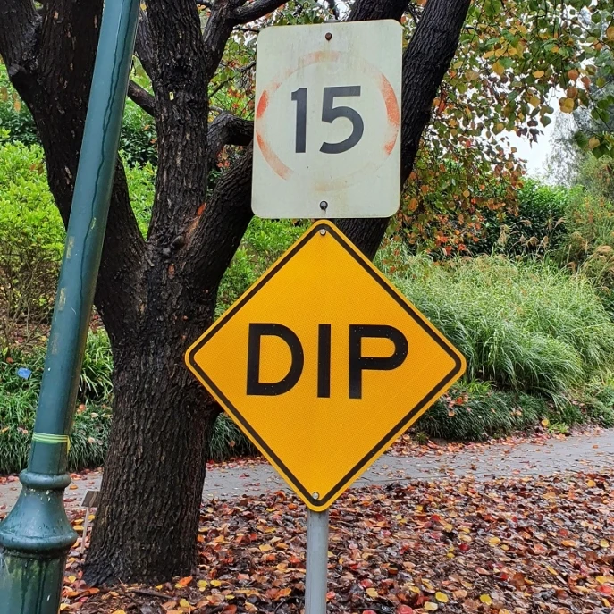 Dip Sign - Area Safe