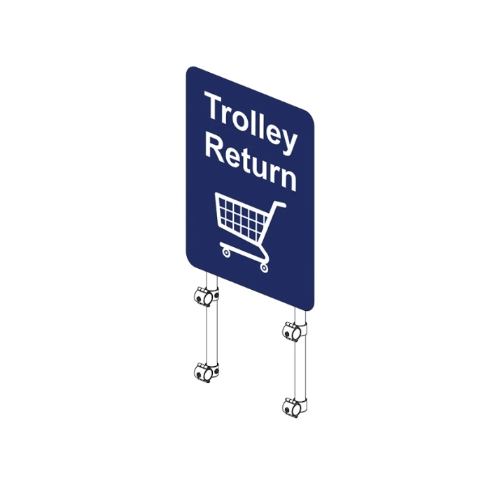 Trolley Bay Standard Size - Yellow - Bolt Down