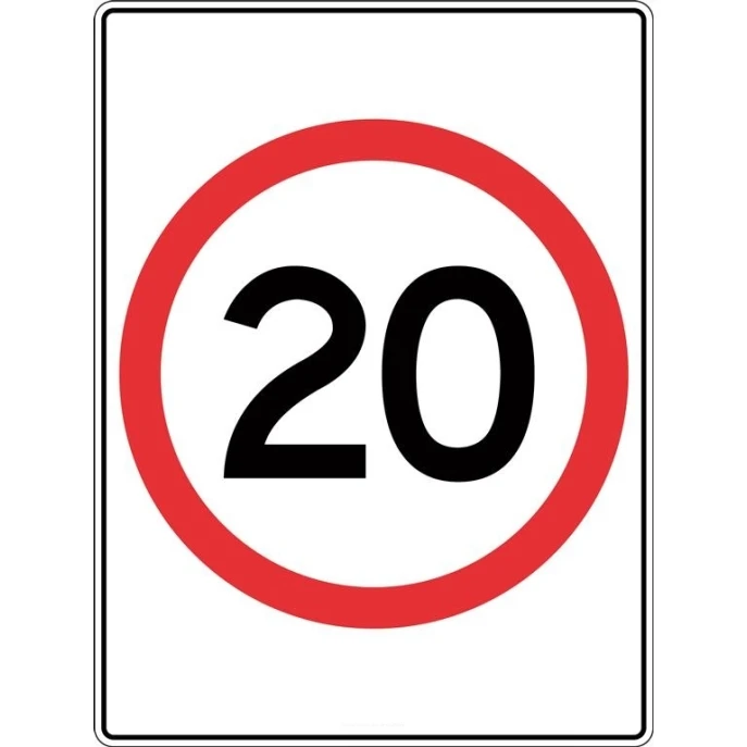 Speed Non-Reflective Signs